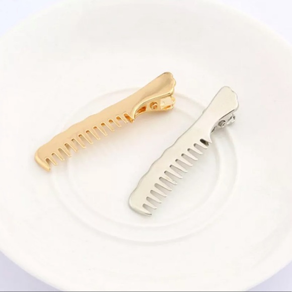 3/$30 NEW! Creative Comb Shape Pin Barrette Design Hair Clip Dainty Cute - Picture 3 of 6